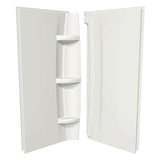 36 x 72 in. Acrylic Direct-to-Stud Two-Piece Wall Kit in White