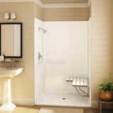 Outlook BFS-48F AcrylX Alcove Center Drain One-Piece Shower in White