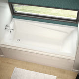 Exhibit 6032 IF Acrylic Alcove Left-Hand Drain Bathtub in White