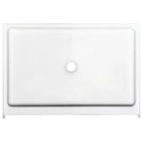 Finesse Base 60 x 32 AcrylX Alcove Shower Base with Center Drain in White