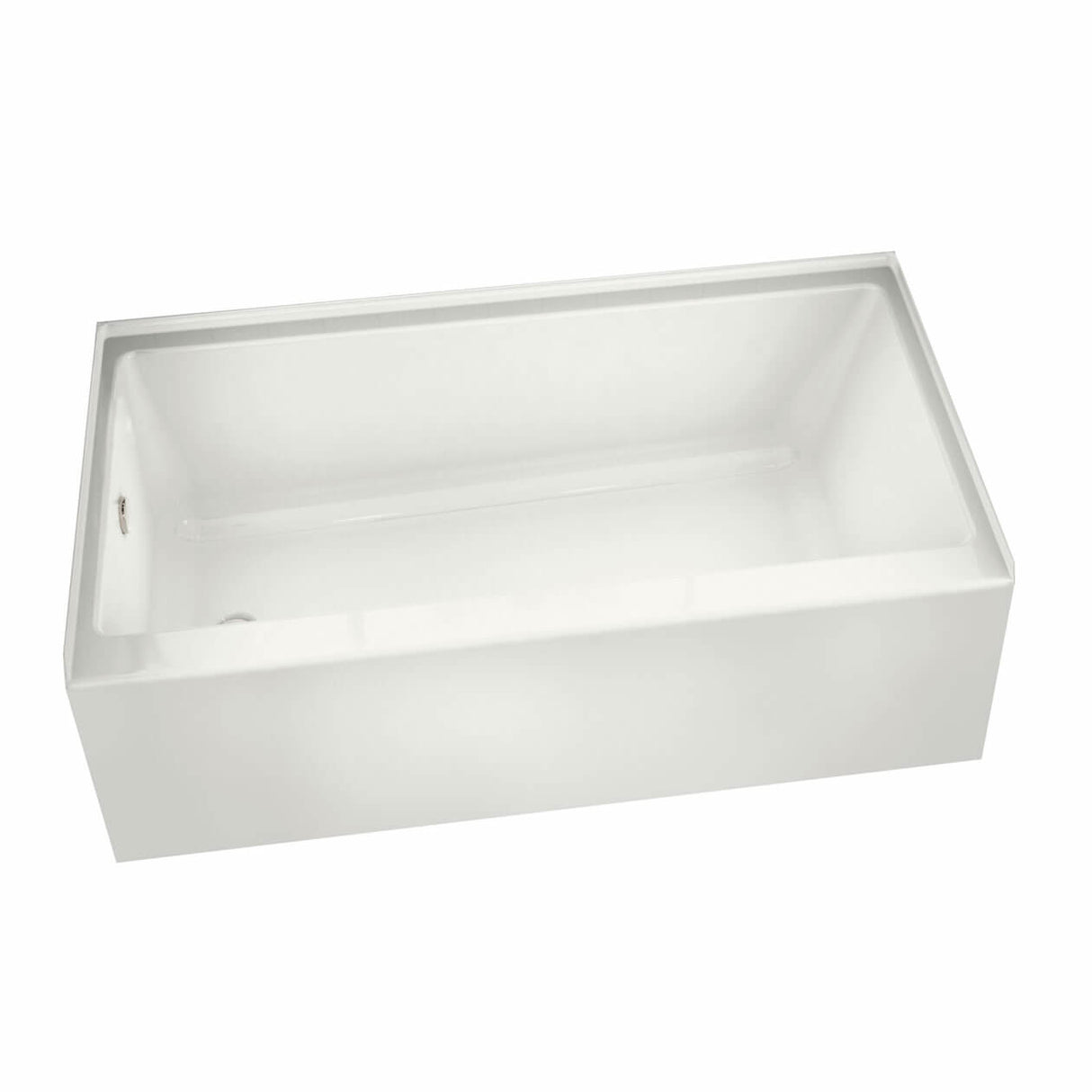 Rubix 6032 Acrylic Alcove Left-Hand Drain Bathtub in White