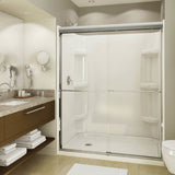 Rectangular Base 6032 3 in. Acrylic Alcove Shower Base with Left-Hand Drain in White