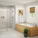 Skybox 6636 Acrylic Drop-in End Drain Bathtub in White