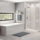 Skybox 6636 Acrylic Drop-in End Drain Bathtub in White