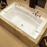 Optik C 66 x 36 Acrylic Drop-in Center Drain Bathtub in White