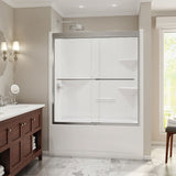 Camelia TS-6032 Acrylic Alcove Left-Hand Drain One-Piece Tub Shower in White