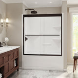 Camelia TS-6032 Acrylic Alcove Left-Hand Drain One-Piece Tub Shower in White