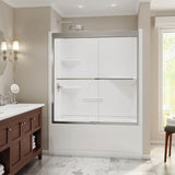 Camelia TS-6032 Acrylic Alcove Left-Hand Drain Two-Piece Tub Shower in White