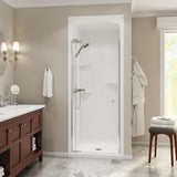 Camelia SHR-3636 Acrylic Alcove Center Drain One-Piece Shower in White