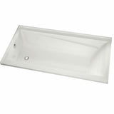 Exhibit 6042 IF Acrylic Alcove Left-Hand Drain Bathtub in White
