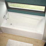 Exhibit 7232 IFS Acrylic Alcove Left-Hand Drain Bathtub in White