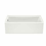 Bosca 6030 IFS AFR Acrylic Alcove Left-Hand Drain Bathtub in White