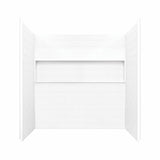NexTile 6030 Direct-to-Stud Four-Piece Alcove Tub Wall Kit in White