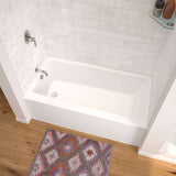 Nomad 6030 AFR AcrylX Alcove Left-Hand Drain Bathtub in White