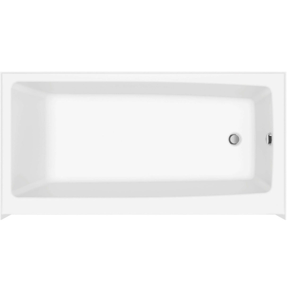 Nomad 6030 AFR AcrylX Alcove Left-Hand Drain Bathtub in White
