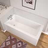 Nomad Corner 6030 AcrylX Corner Left-Hand Drain Bathtub in White