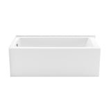 Nomad Corner 6030 AcrylX Corner Left-Hand Drain Bathtub in White