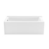 Nomad Corner 6032 AFR AcrylX Corner Left-Hand Drain Bathtub in White