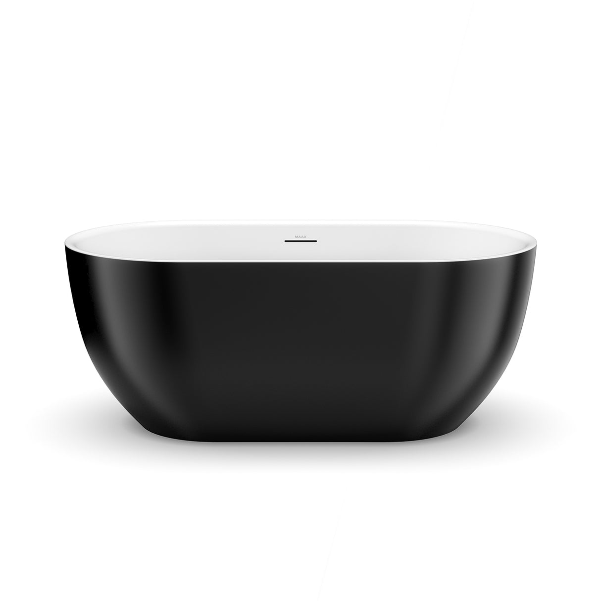 Tosca 5932 Acrylic Freestanding Center Drain Bathtub in White with White Skirt