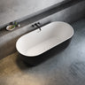 Tosca 6732 Acrylic Freestanding Center Drain Bathtub in White with White Skirt