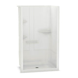 ALLIA SH-4834 Acrylic Alcove Center Drain One-Piece Shower in White