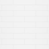 Denso 42 in. Solid Surface Glue up Two-Piece Wall Kit in White