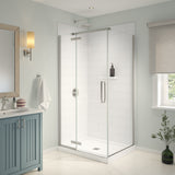 Denso 42 in. Solid Surface Glue up Two-Piece Wall Kit in White