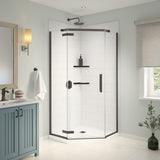 Denso 42 in. Solid Surface Glue up Two-Piece Wall Kit in White