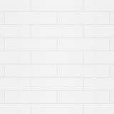 Denso 50 in. Solid Surface Glue up Back Wall in White