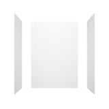 Denso 62 in. Solid Surface Glue up Back Wall in White