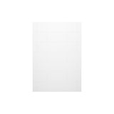Denso 62 in. Solid Surface Glue up Back Wall in White