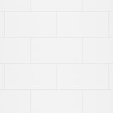 Denso 50 in. Solid Surface Glue up Back Wall in White