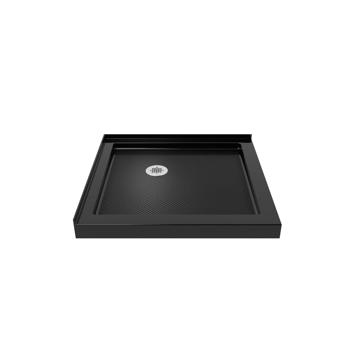 Roka 3232 Acrylic Corner Shower Base with Corner Drain in White