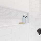 NexTile 6032 Direct-to-Stud Four-Piece Alcove Shower Wall Kit in White