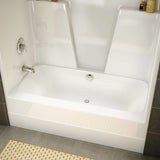 BG6034C AcrylX Alcove Center Drain One-Piece Tub Shower in White