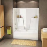 BG6034C AcrylX Alcove Center Drain One-Piece Tub Shower in White