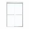 Kameleon 43-47 x 71 in. 6 mm Bypass Shower Door for Alcove Installation with Clear glass in Chrome