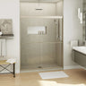 Kameleon 55-59 x 71 in. 8 mm Bypass Shower Door for Alcove Installation with Clear glass in Chrome