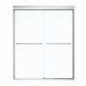 Kameleon SC 55-59 x 71 in. 6 mm Bypass Shower Door for Alcove Installation with Clear glass in Chrome