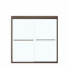 Kameleon SC 55-59 x 57 in. 8 mm Bypass Tub Door for Alcove Installation with Clear glass in Chrome