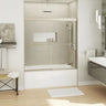 Kameleon SC 55-59 x 57 in. 8 mm Bypass Tub Door for Alcove Installation with Clear glass in Chrome