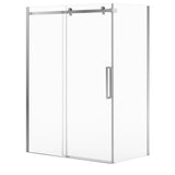 Halo Pro 60 x 32 x 78 3/4 in. 8mm Sliding Shower Door for Corner Installation with Clear glass in Chrome