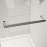 Halo Pro 48 x 32 x 78 3/4 in. 8mm Sliding Shower Door with Towel Bar for Corner Installation with Clear glass in Chrome
