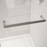 Halo Pro 48 x 36 x 78 3/4 in. 8mm Sliding Shower Door with Towel Bar for Corner Installation with Clear glass in Chrome