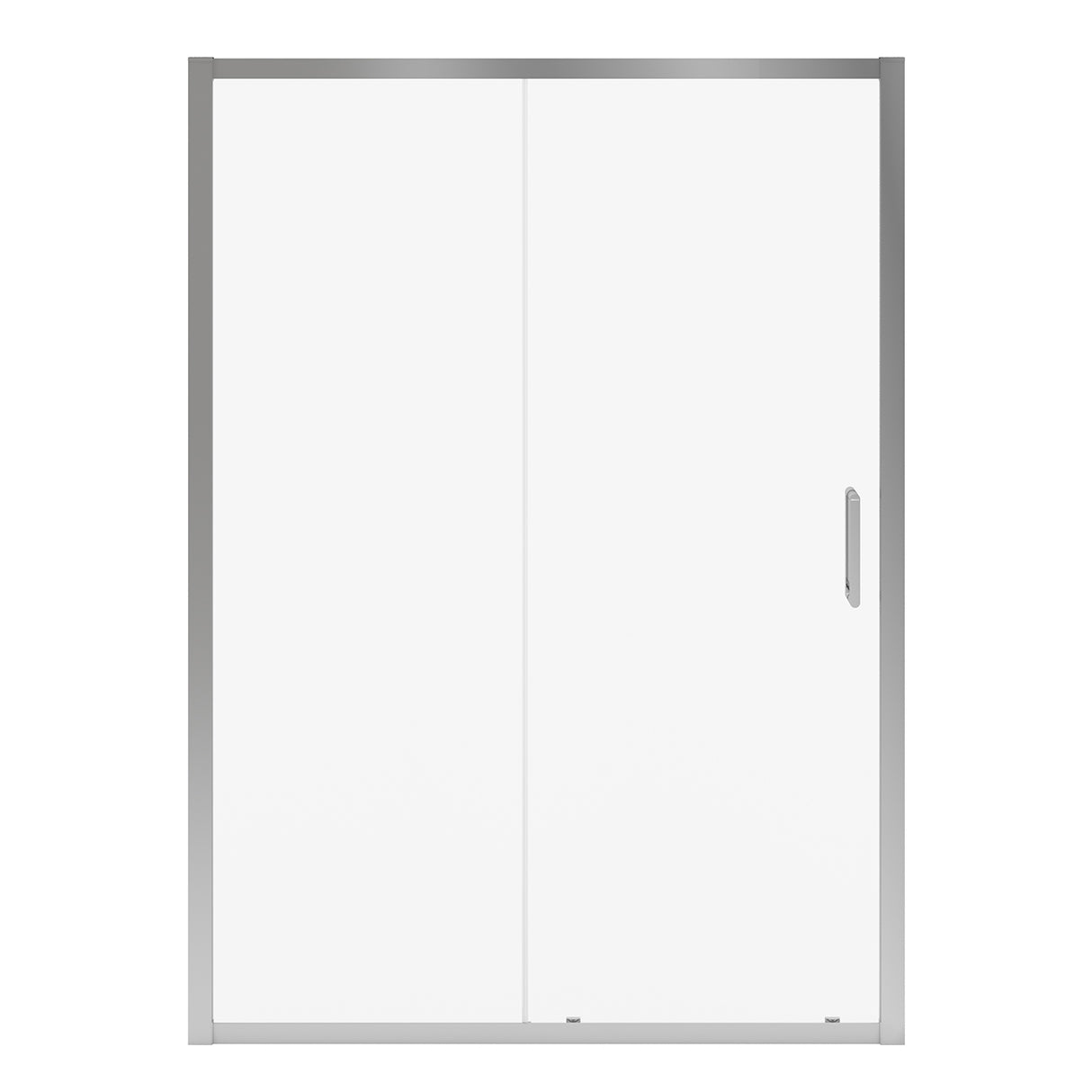 Connect Pro 55 ½-57 x 76 in. 6mm Sliding Shower Door for Alcove Installation with Clear glass in Chrome