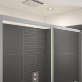 Connect Pro 57-58 ½ x 76 in. 6mm Sliding Shower Door for Alcove Installation with Clear glass in Chrome