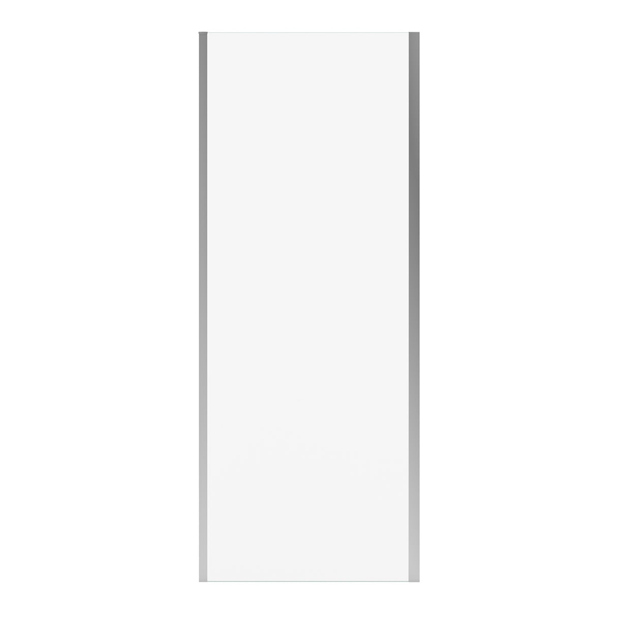 Connect Pro Return Panel for 32 in. Base with Clear glass in Chrome