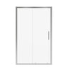 Connect 43 ½-45 x 72 in. 6mm Sliding Shower Door for Alcove Installation with Clear glass in Chrome