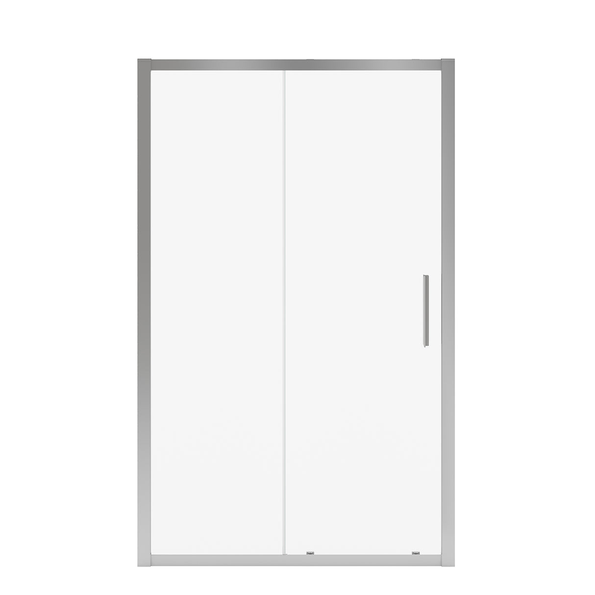 Connect 45-46 1/2 x 72 in. 6mm Sliding Shower Door for Alcove Installation with Clear glass in Chrome