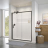 Connect 57-58 ½ x 72 in. 6mm Sliding Shower Door for Alcove Installation with Clear glass in Chrome